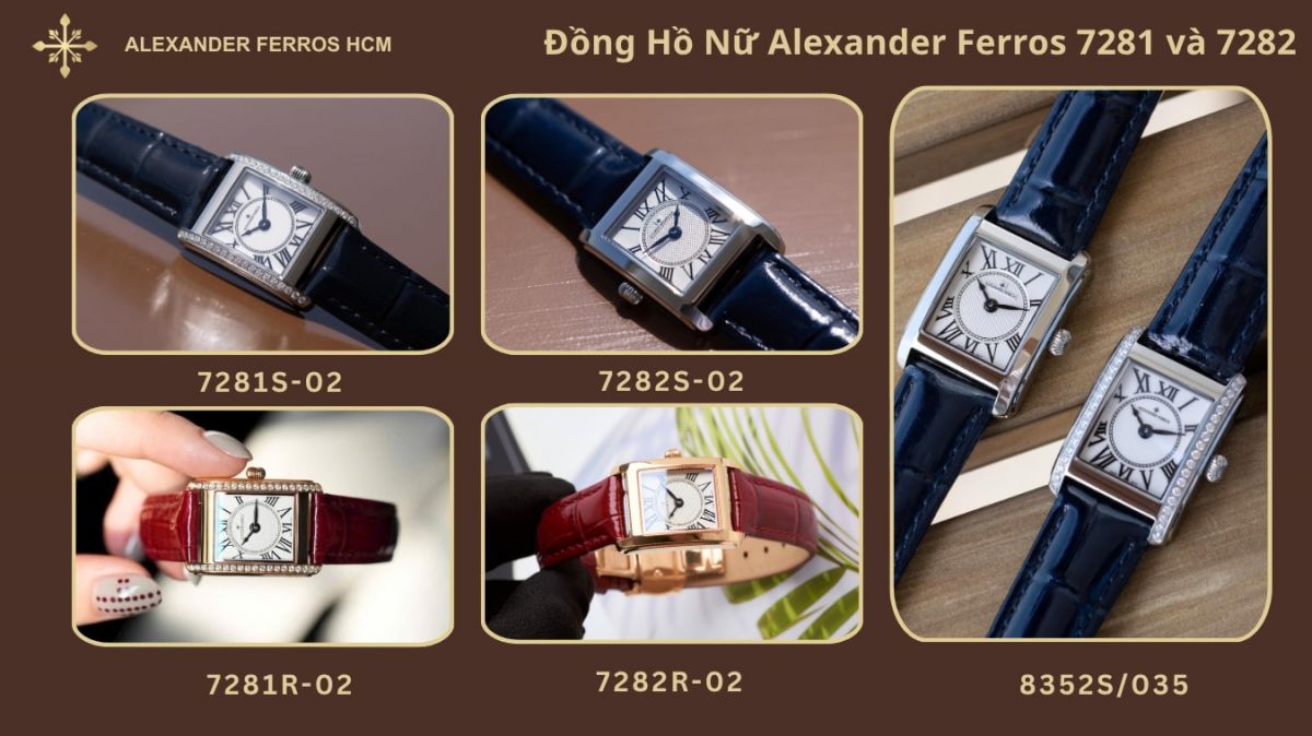 Đồng hồ nữ Alexander Ferros 7281 và 7282