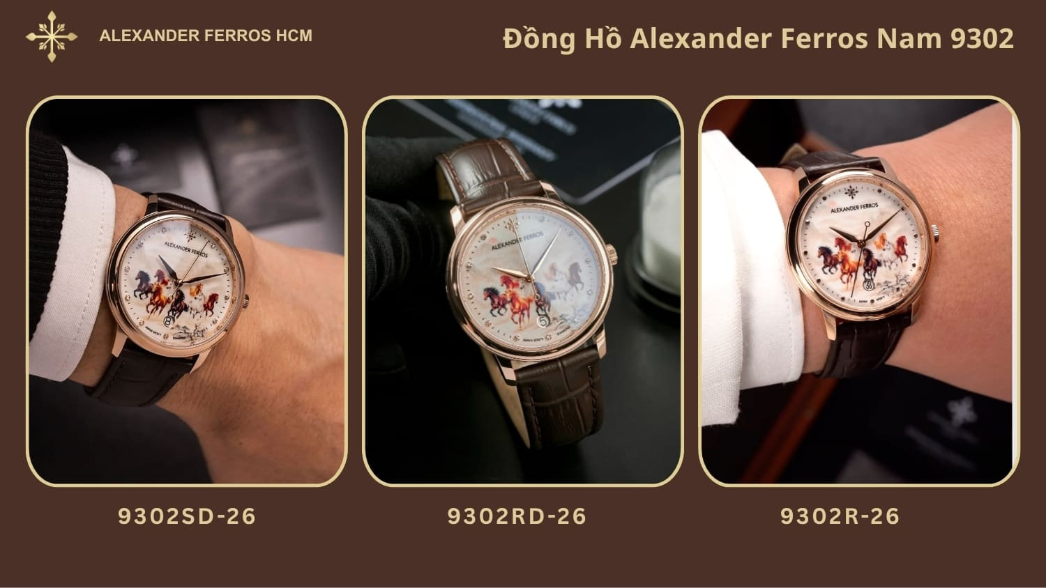 Đồng hồ Alexander Ferros nam 9302