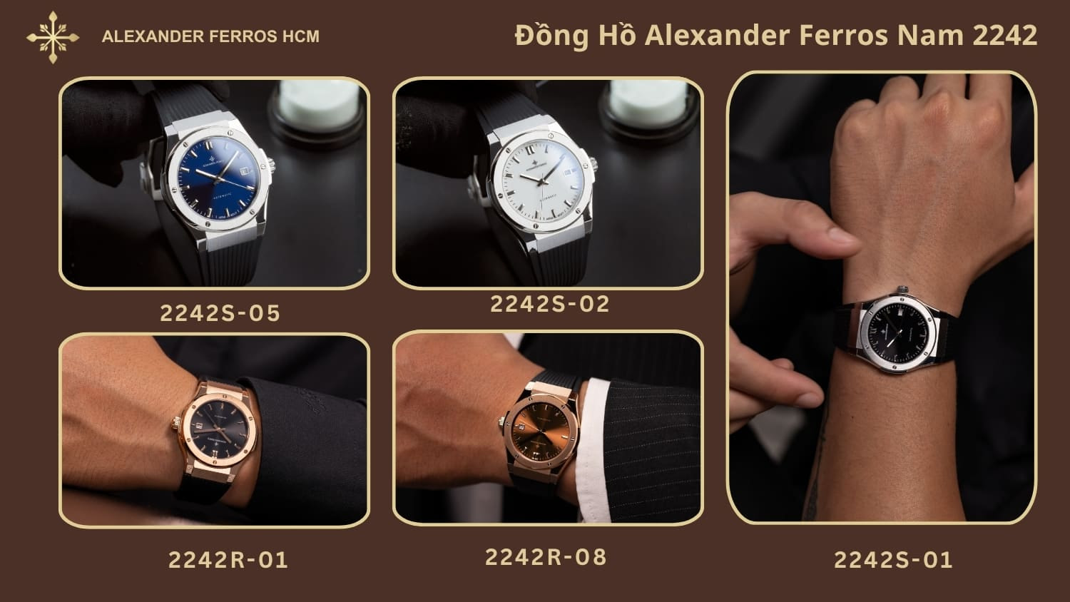 Đồng hồ Alexander Ferros nam 2242