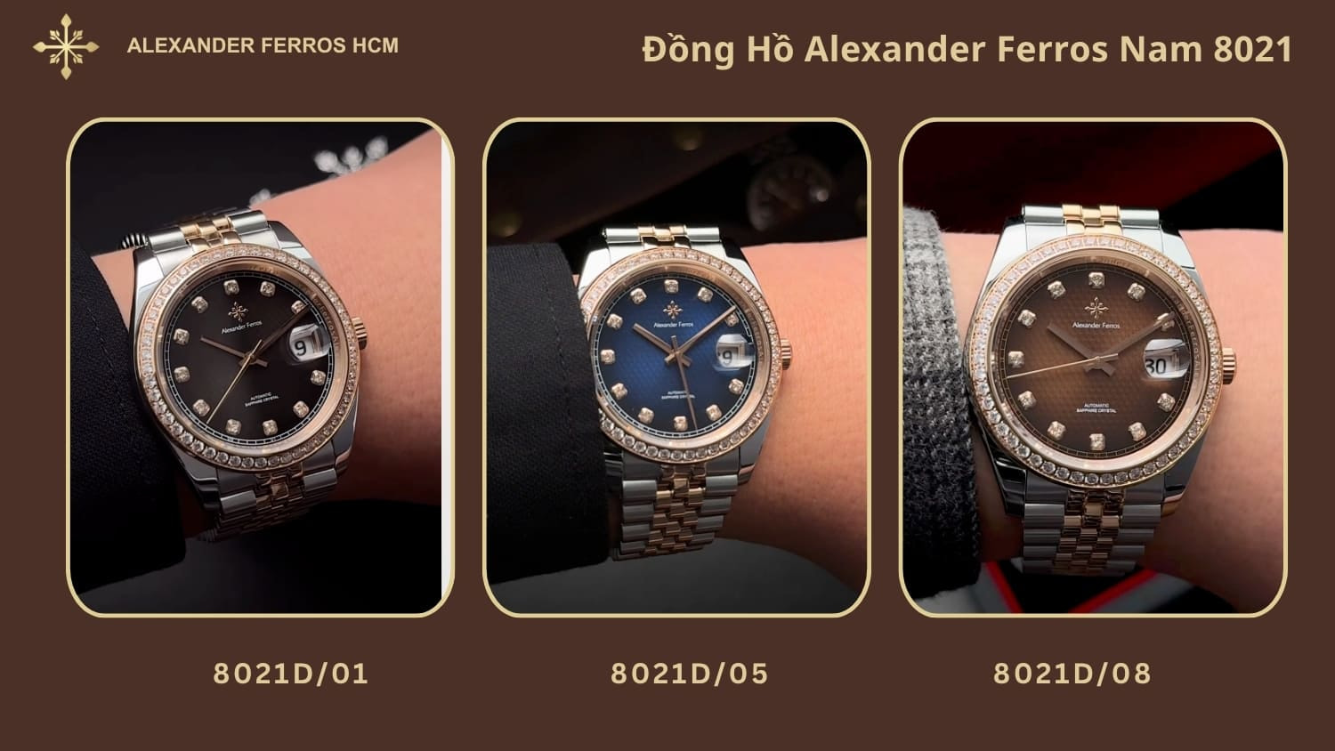 Đồng hồ Alexander Ferros nam 8021