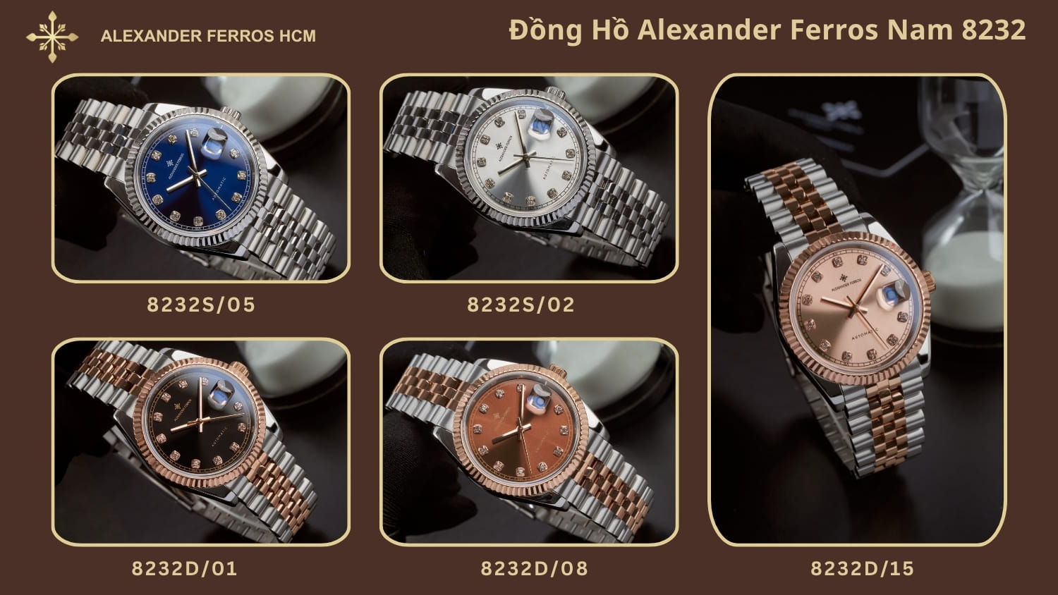 Đồng hồ Alexander Ferros nam 8232