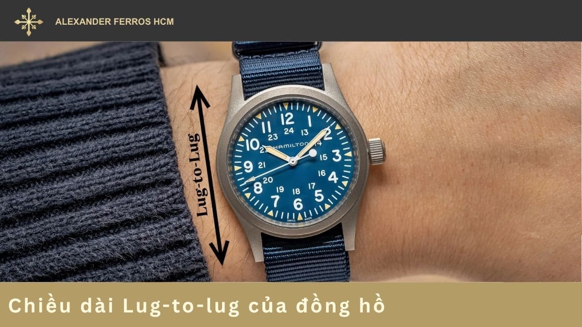 Chiều dài Lug-to-lug của đồng hồ