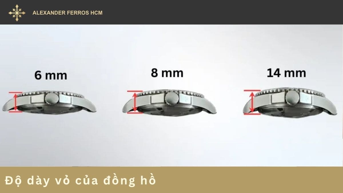 Độ dày vỏ của đồng hồ