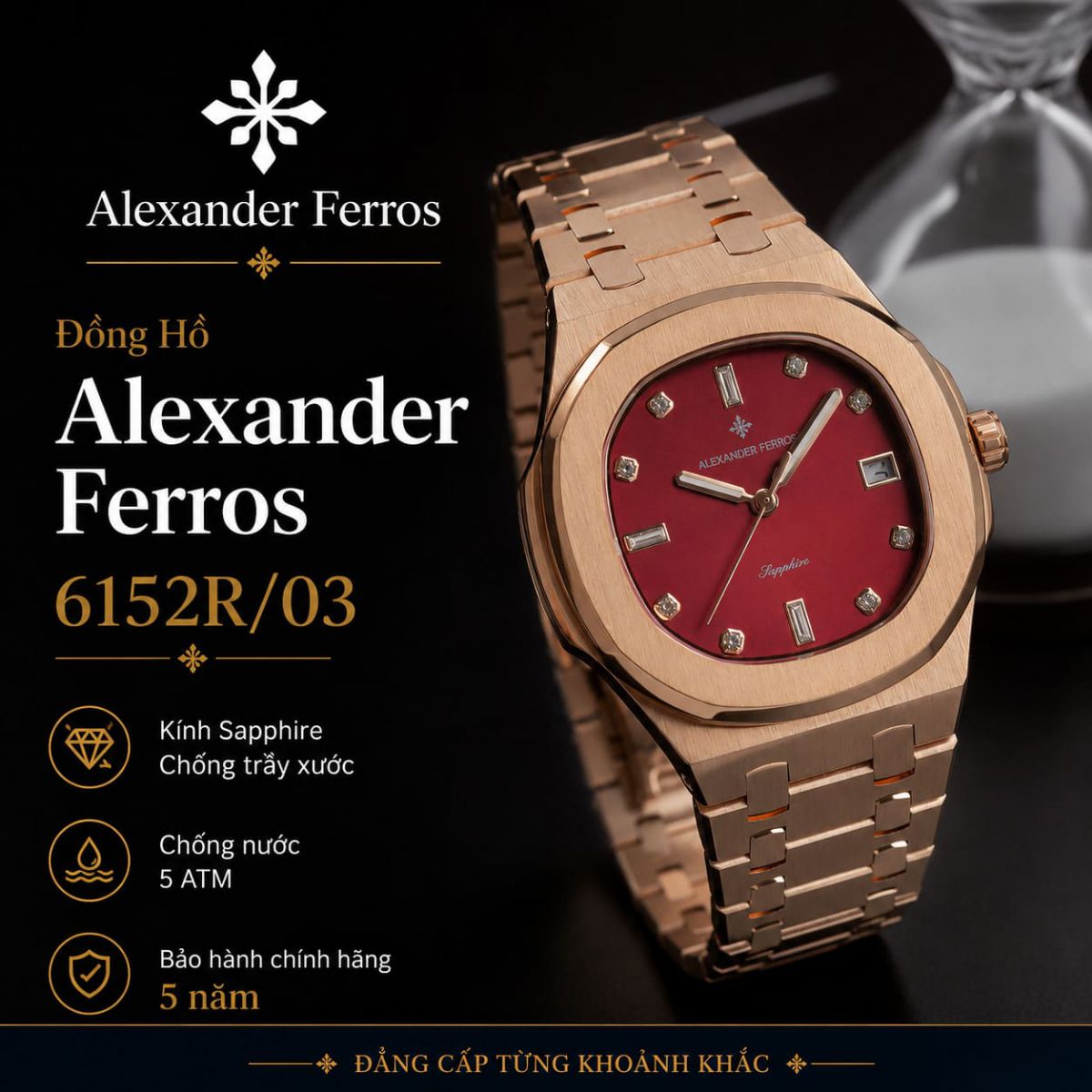Đồng Hồ Alexander Ferros 6152R/03