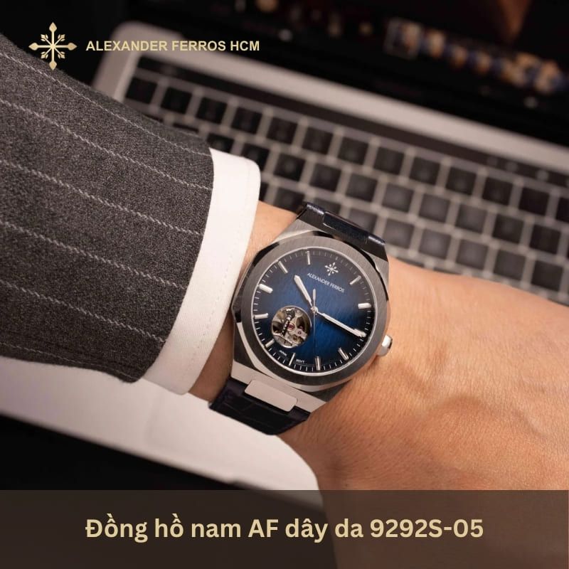 Đồng hồ nam AF dây da 9292S-05