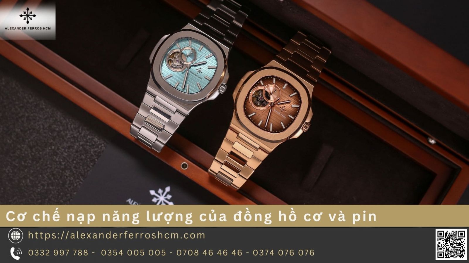 Cơ chế nạp năng lượng của đồng hồ cơ và pin
