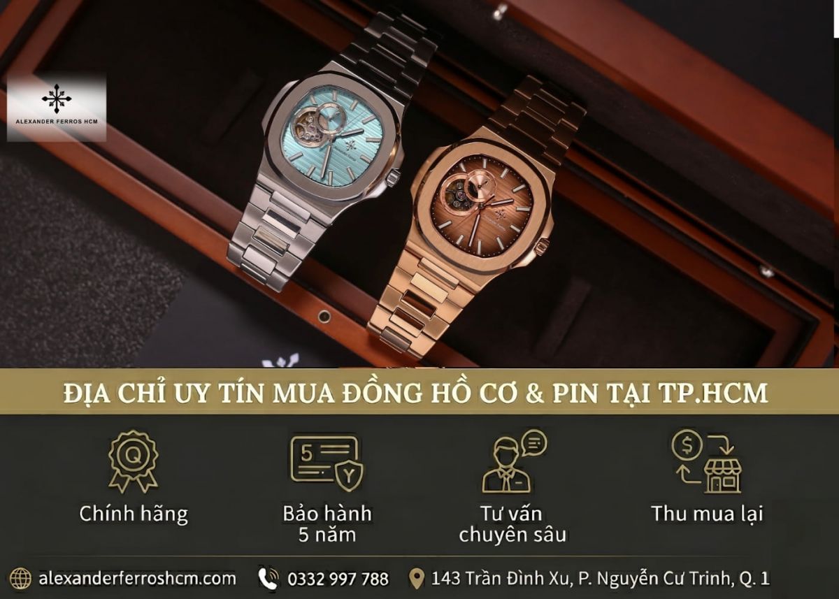 Địa chỉ mua đồng hồ cơ và pin uy tín tại TP.HCM