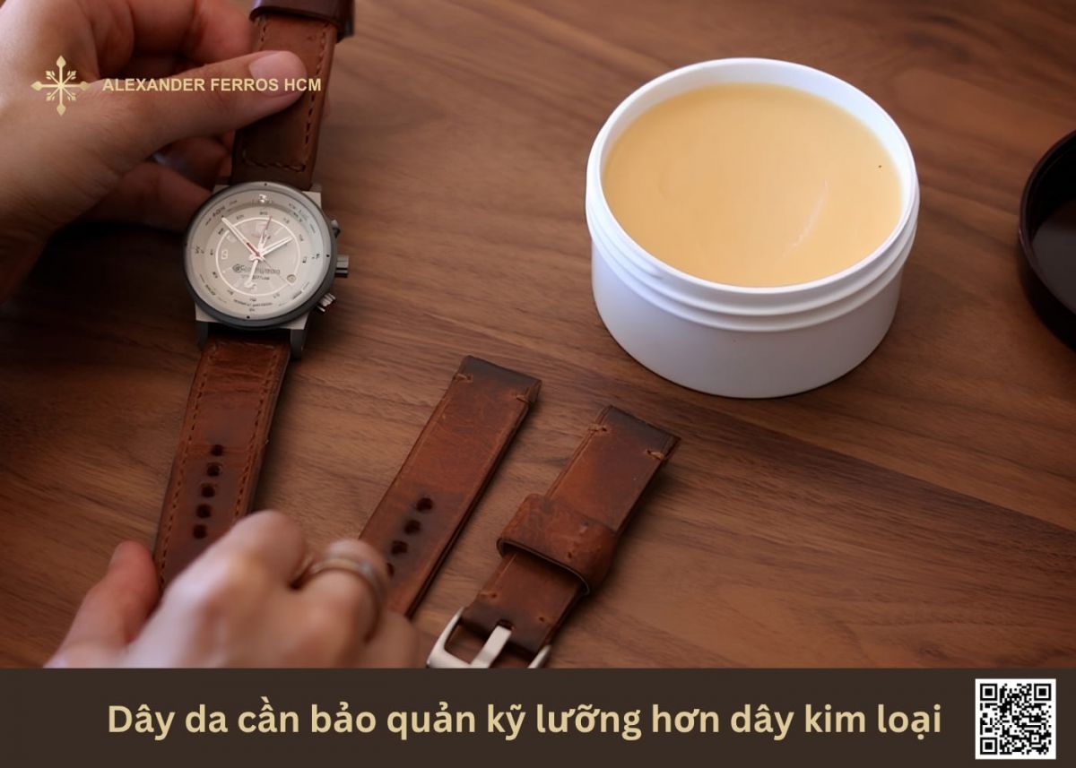 Dây da cần bảo quản kỹ lưỡng hơn dây kim loại