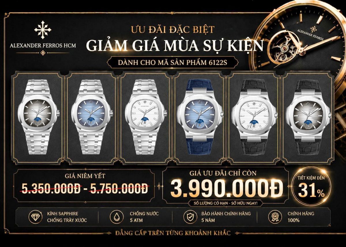 Đồng hồ Alexander Ferros 6122S