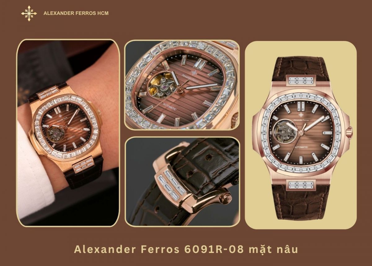 Alexander Ferros 6091R-08 mặt nâu