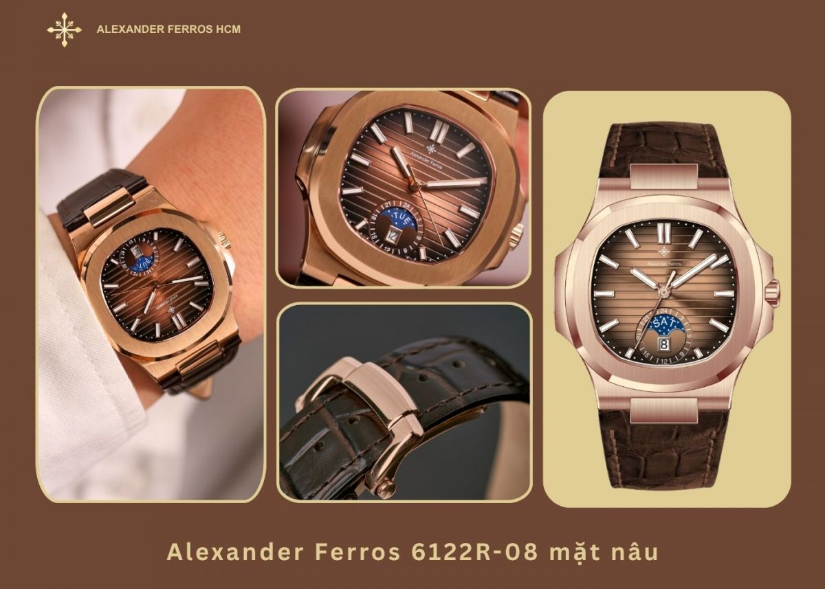 Alexander Ferros 6122R-08 mặt nâu