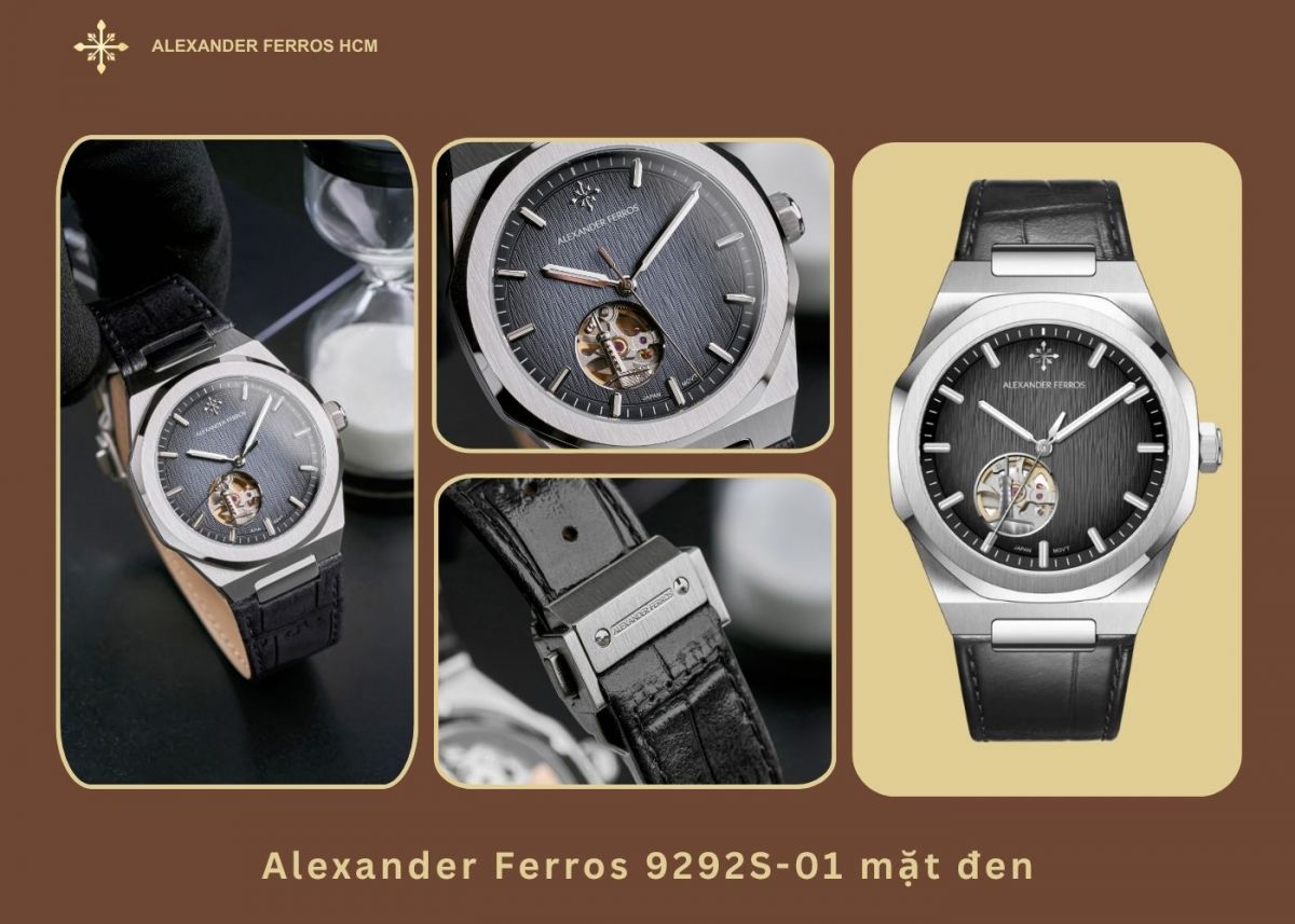 Alexander Ferros 9292S-01 mặt đen