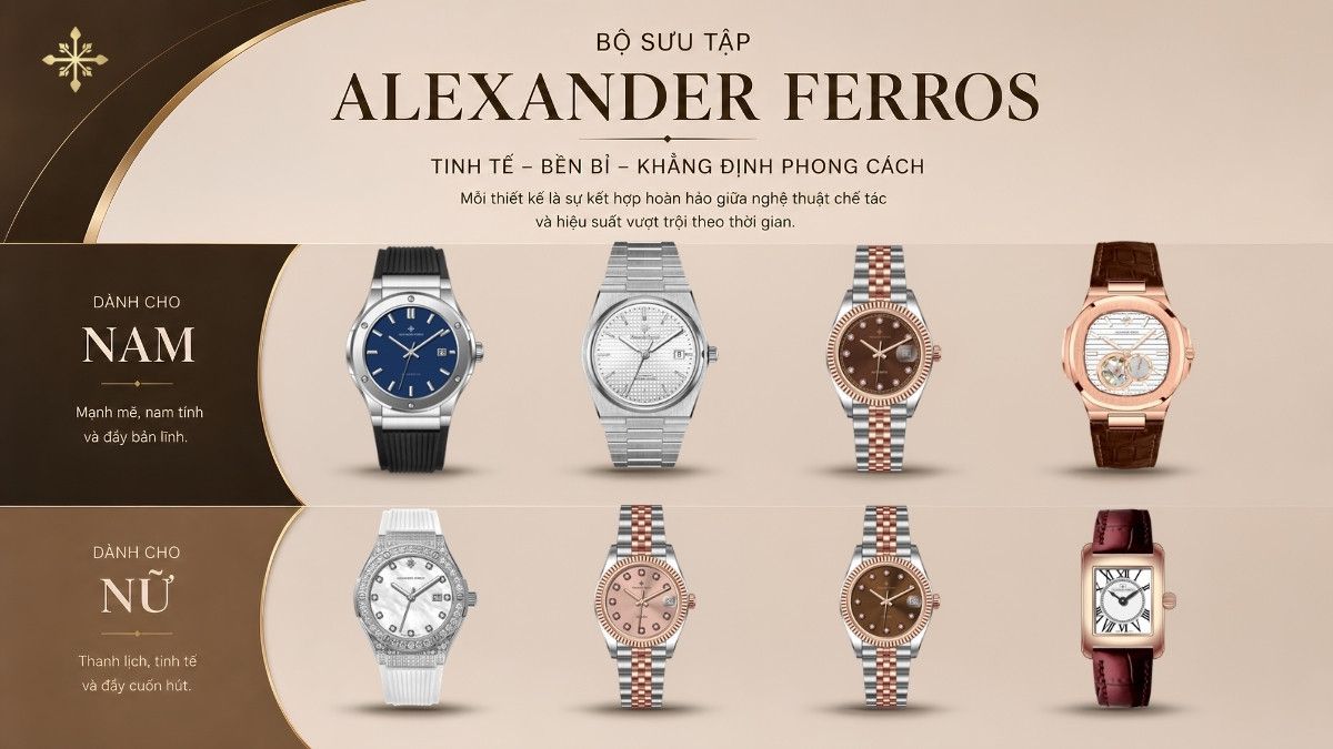 Các đồng hồ Alexander Ferros nổi bật