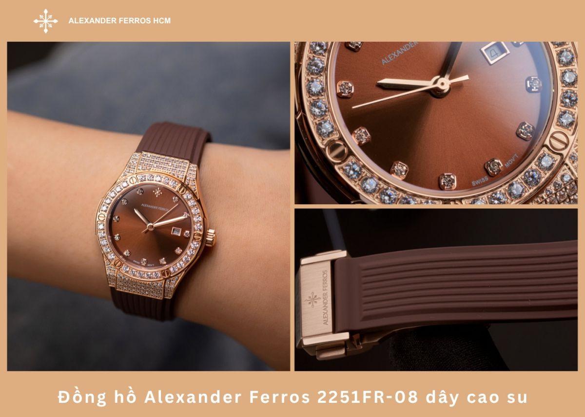 Đồng hồ Alexander Ferros 2251FR-08 dây cao su