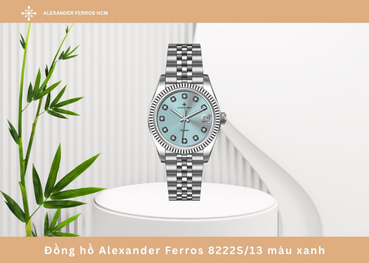 Đồng hồ Alexander Ferros 8222S/13 màu xanh
