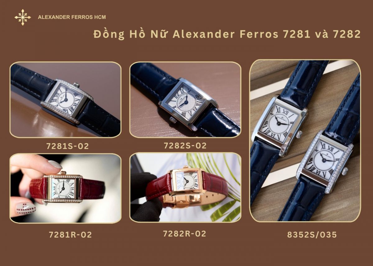 Đồng Hồ Nữ Alexander Ferros 7281 và 7282