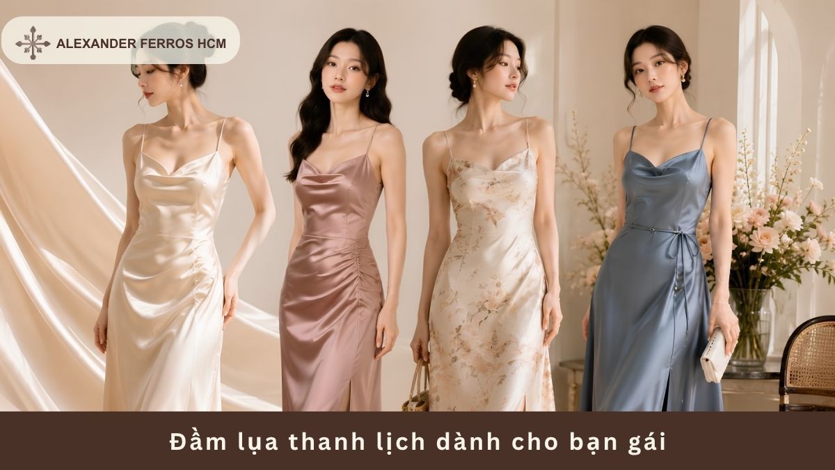 Đầm lụa thanh lịch dành cho bạn gái