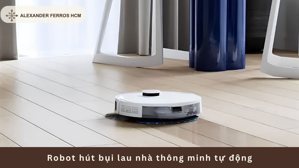 Robot hút bụi lau nhà thông minh tự động