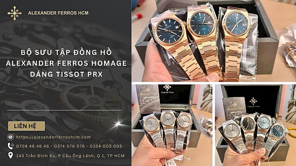 Bộ sưu tập đồng hồ Alexander Ferros kiểu Tissot PRX giá tốt