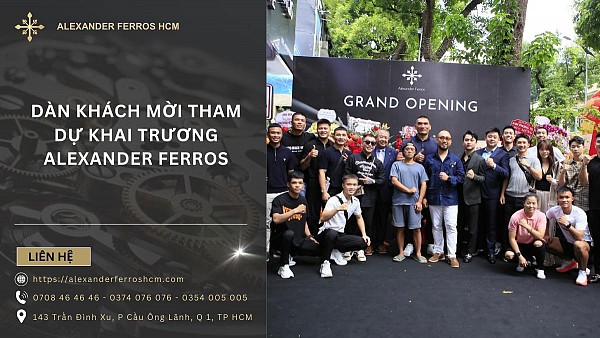 Dàn diễn viên tham gia khai trương Alexander Ferros